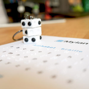 Porte-clés braille